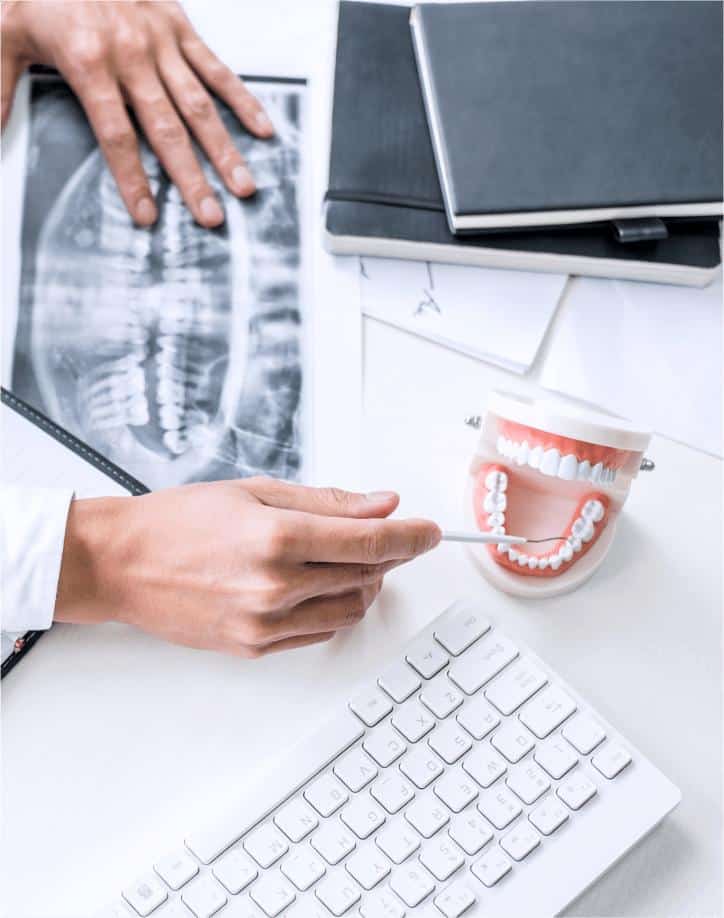 dentist examine teeth