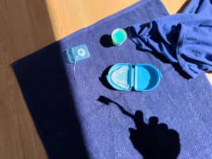 Travel-Size teeth Cleaning Kit Handy for aligners